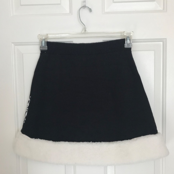 Christmas No Boundaries Reindeer Knit Sweater Top & Skirt Set Junior Size M 7-9 - Picture 8 of 9